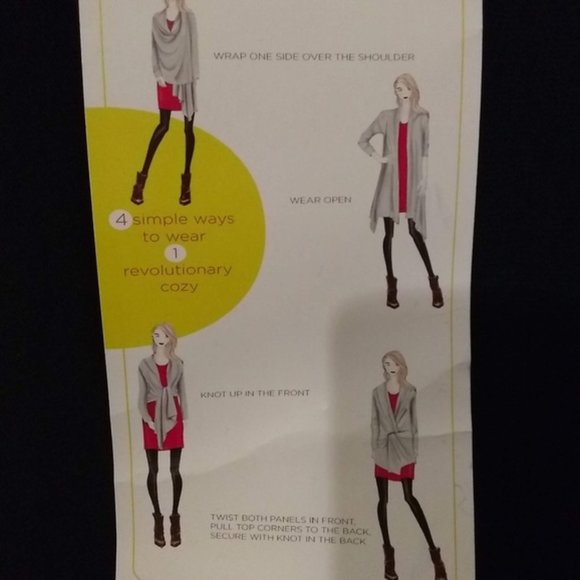 Cable & Gauge High Low Cardigan Wrap - Picture 5 of 12